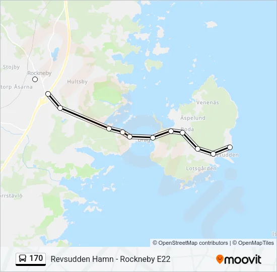 170 Bus Line Map