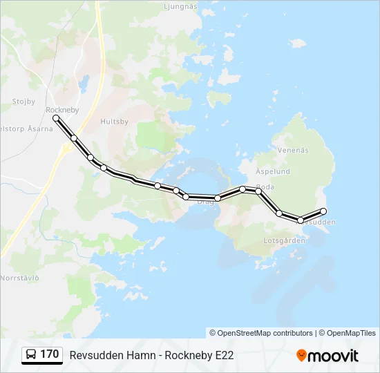 170 Bus Line Map