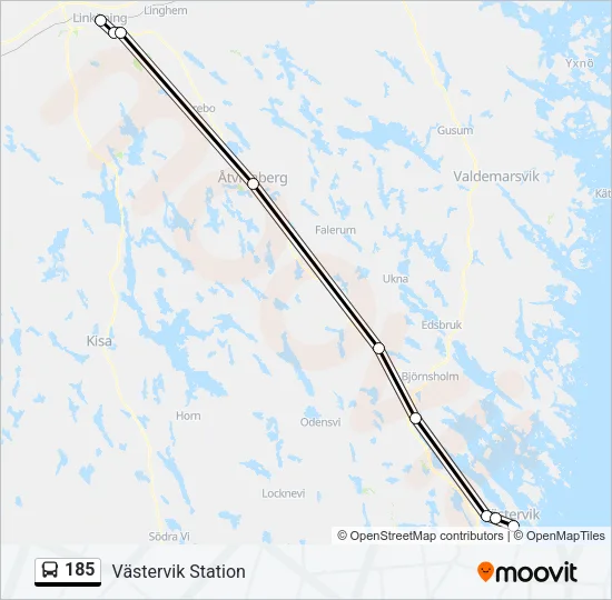 185 Bus Line Map