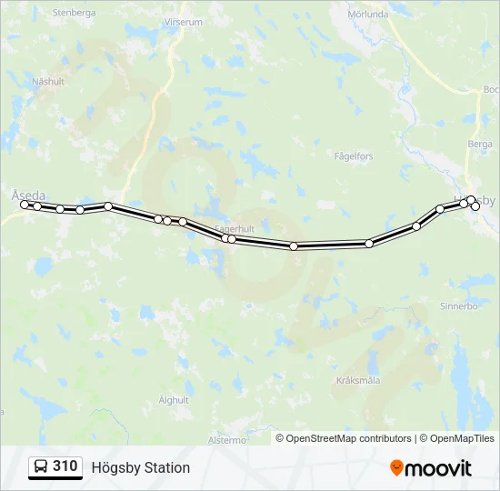 310 Bus Line Map
