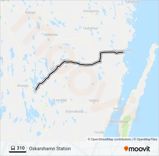 310 Bus Line Map
