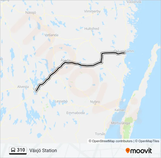 310 Bus Line Map