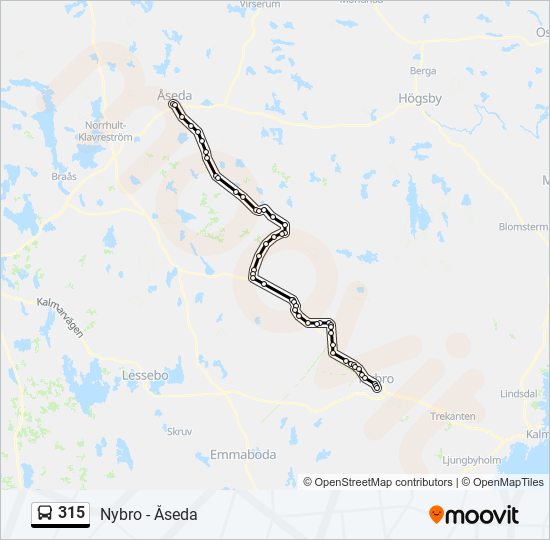 315 bus Line Map