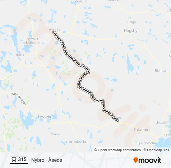 315 Bus Line Map