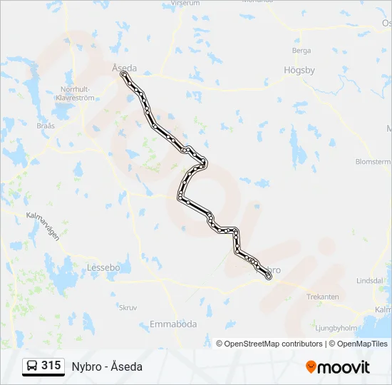 315 Bus Line Map