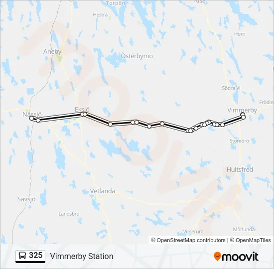 325 Bus Line Map