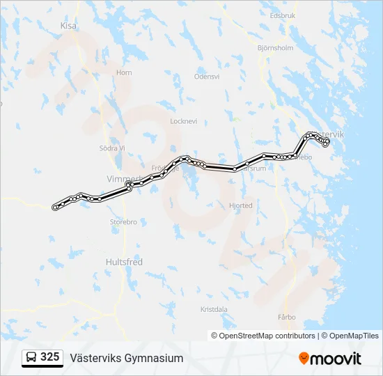 325 Bus Line Map