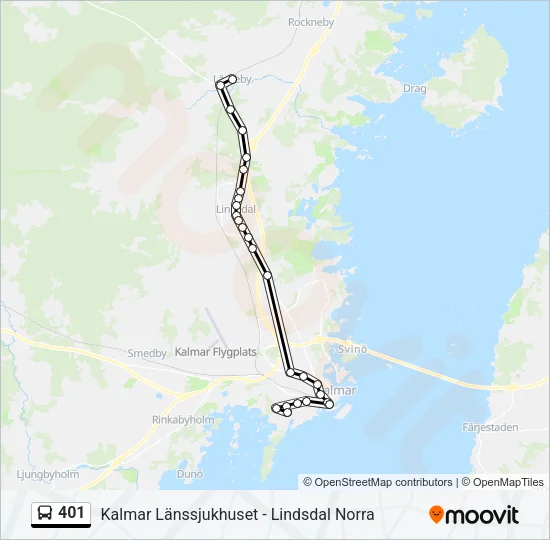 401 Bus Line Map