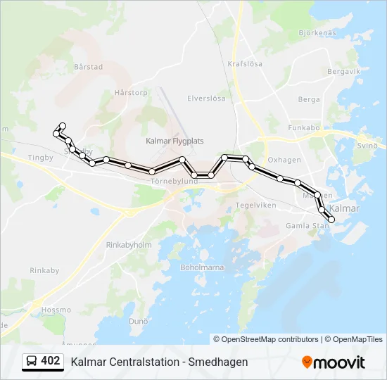 402 Bus Line Map