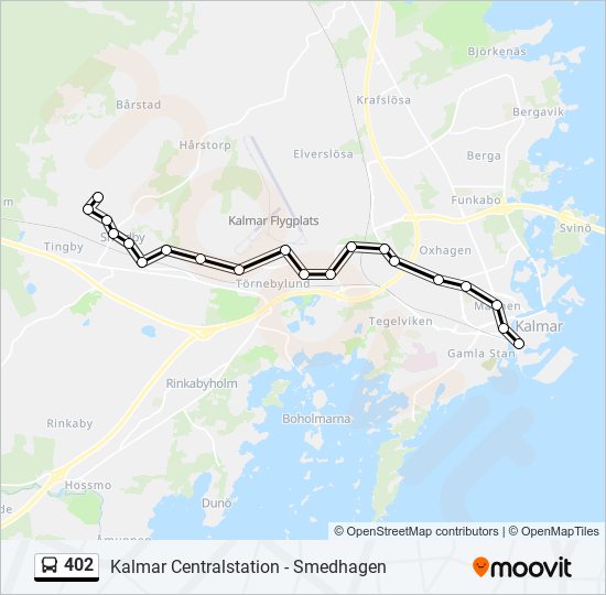 402 bus Line Map