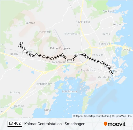 402 Bus Line Map