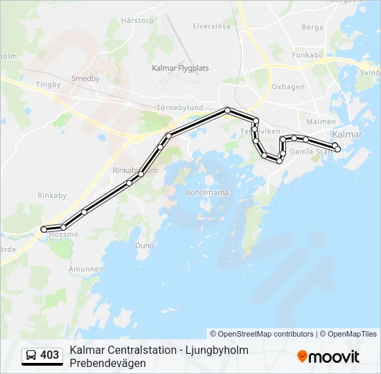 403 Bus Line Map