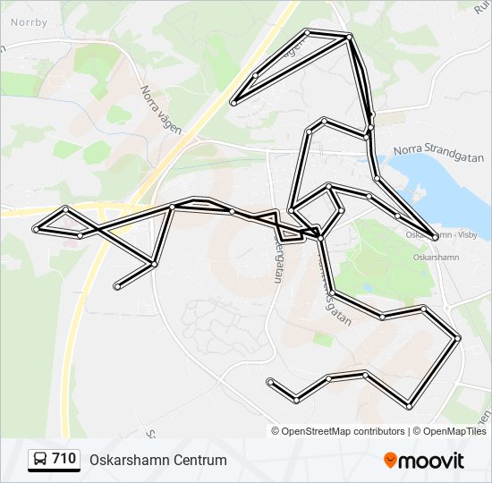 710 bus Line Map