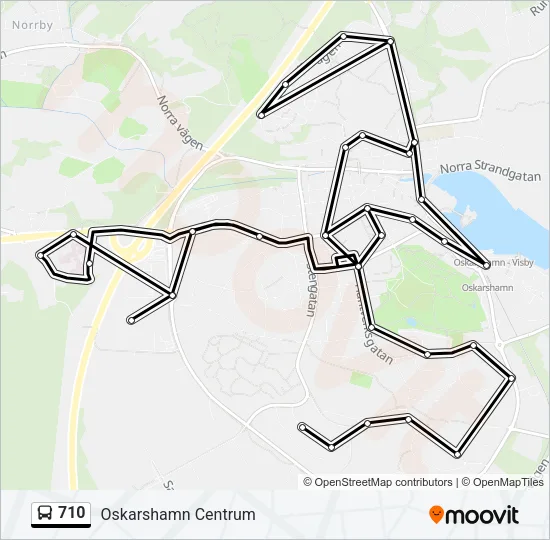 710 Bus Line Map