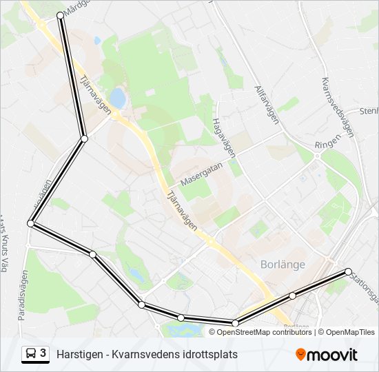 3 bus Line Map