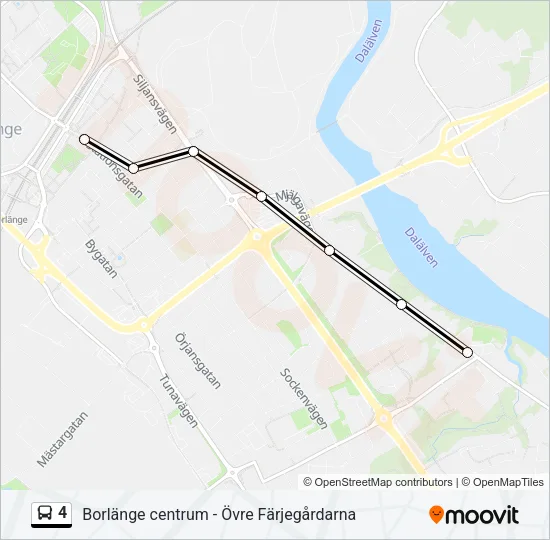 4 Bus Line Map