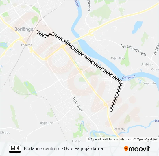 4 Bus Line Map