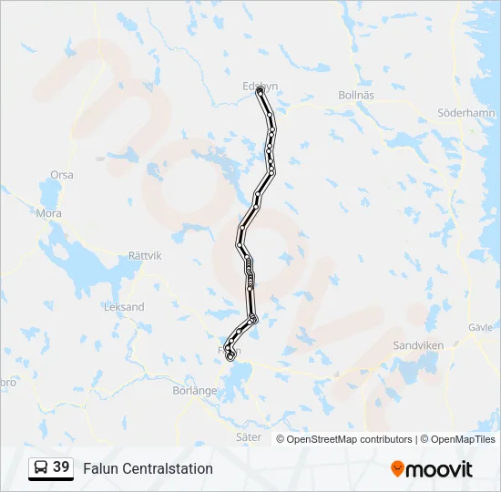 39 Bus Line Map