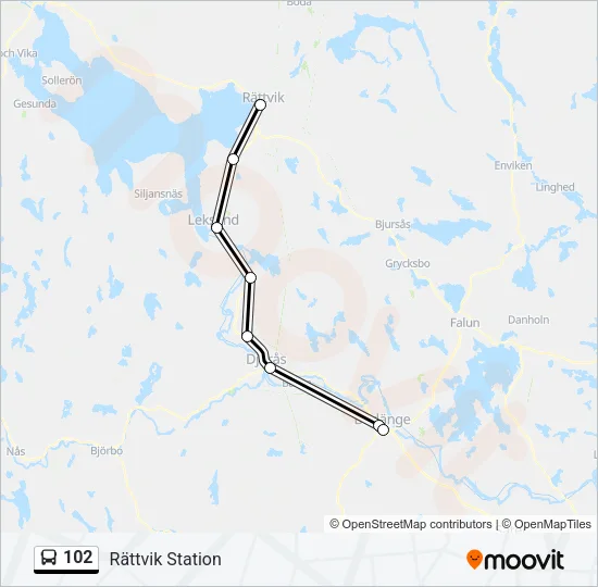102 Bus Line Map