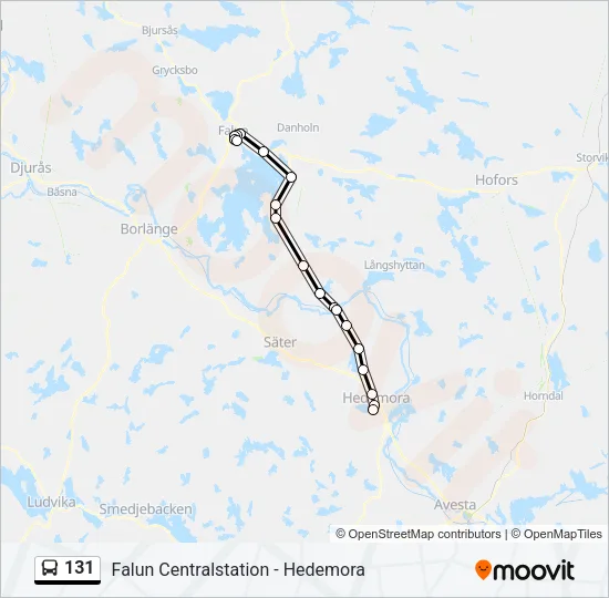 131 Bus Line Map