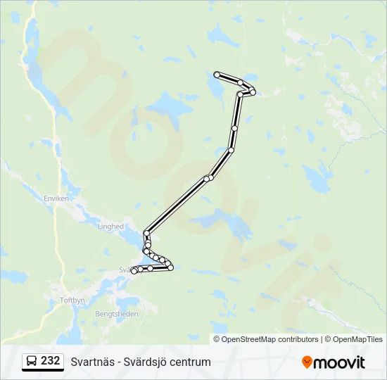 232 Bus Line Map