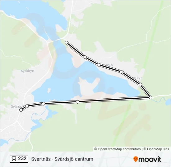 232 Bus Line Map
