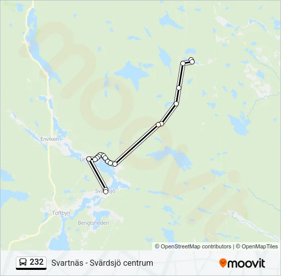 232 Bus Line Map