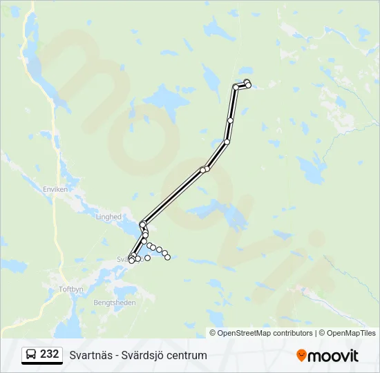 232 Bus Line Map