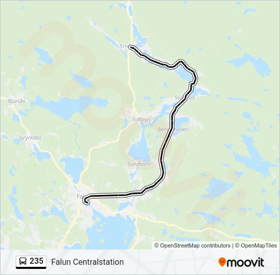 235 Bus Line Map