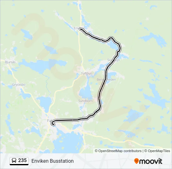 235 Bus Line Map