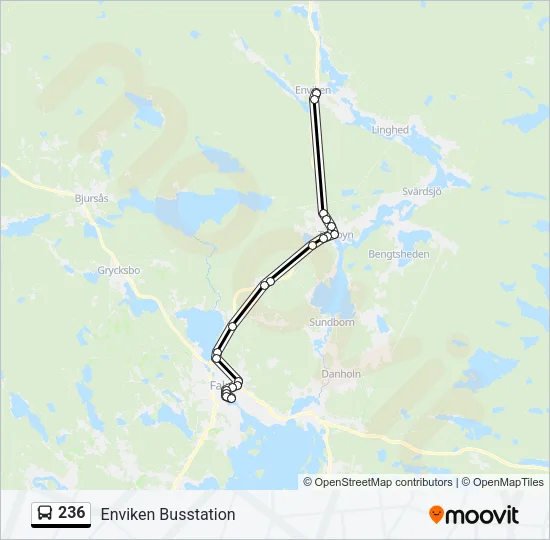 236 Bus Line Map