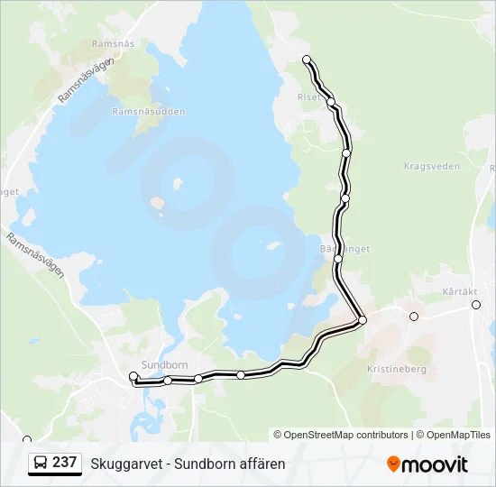 237 Bus Line Map