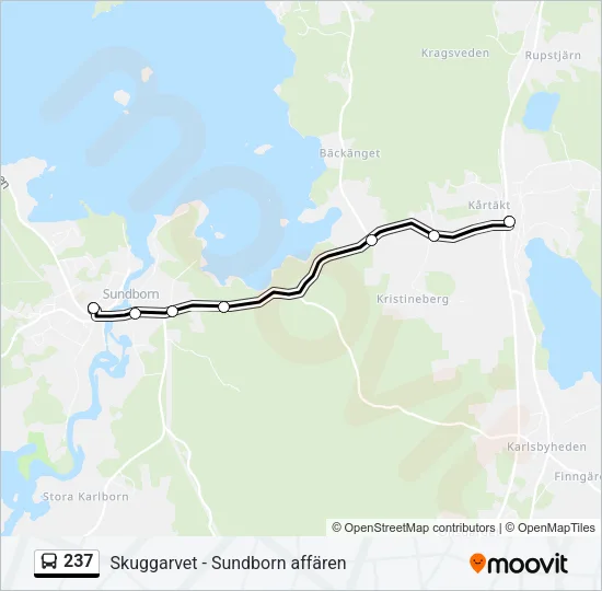 237 Bus Line Map
