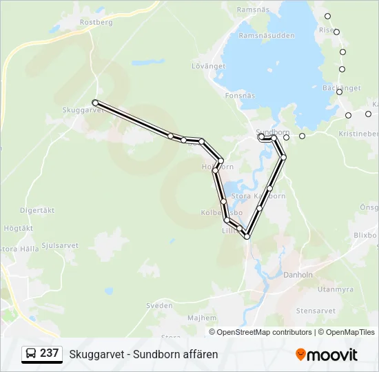 237 Bus Line Map