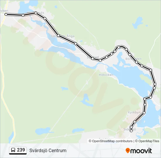 239 Bus Line Map