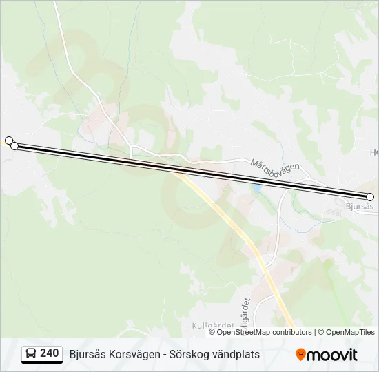 240 Bus Line Map