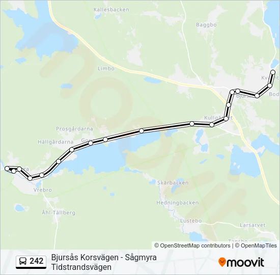 242 Bus Line Map