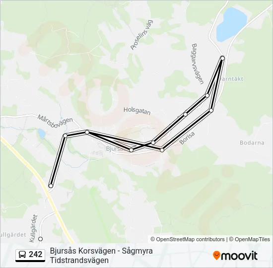 242 Bus Line Map