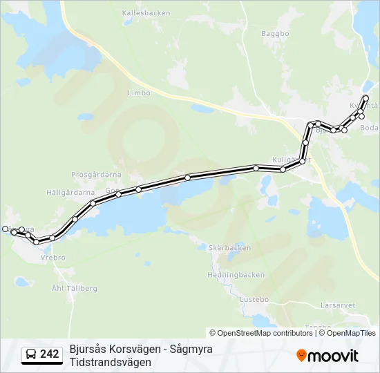242 Bus Line Map