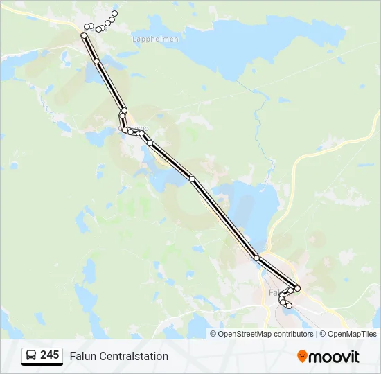 245 Bus Line Map