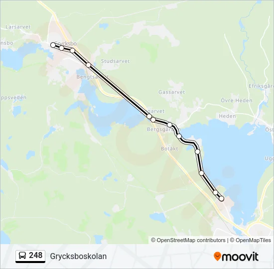 248 Bus Line Map