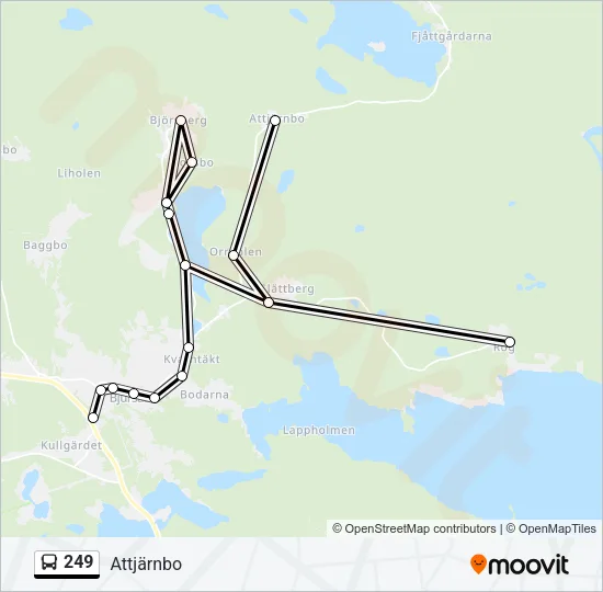 249 Bus Line Map