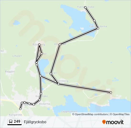 249 Bus Line Map