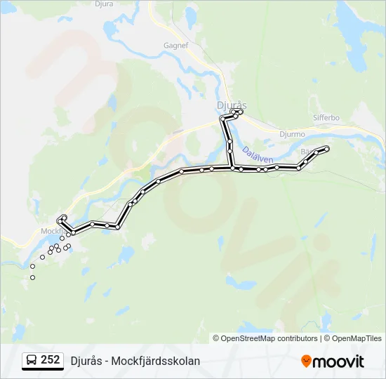 252 Bus Line Map
