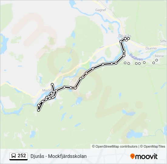 252 Bus Line Map