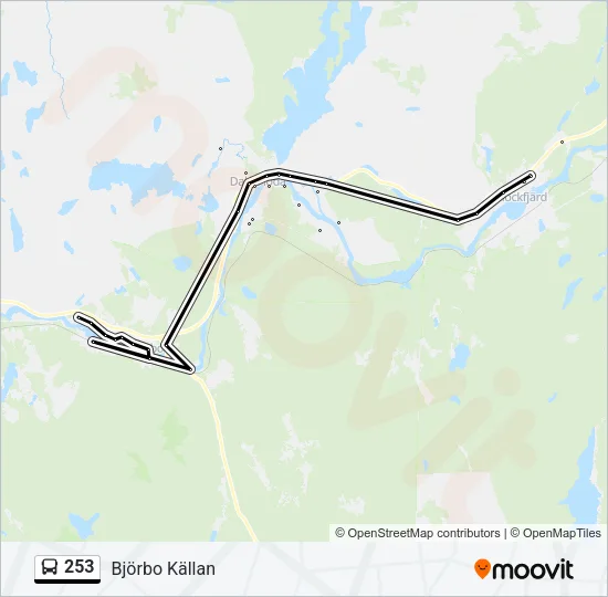253 Bus Line Map
