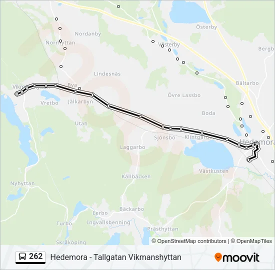 262 Bus Line Map