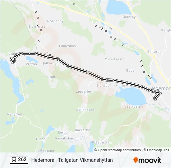 262 Bus Line Map