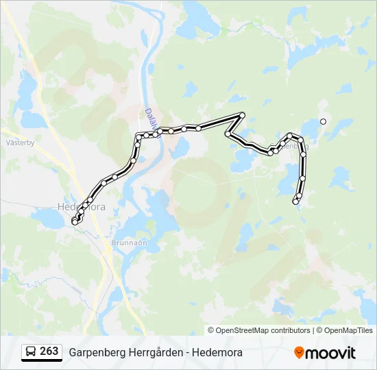 263 Bus Line Map