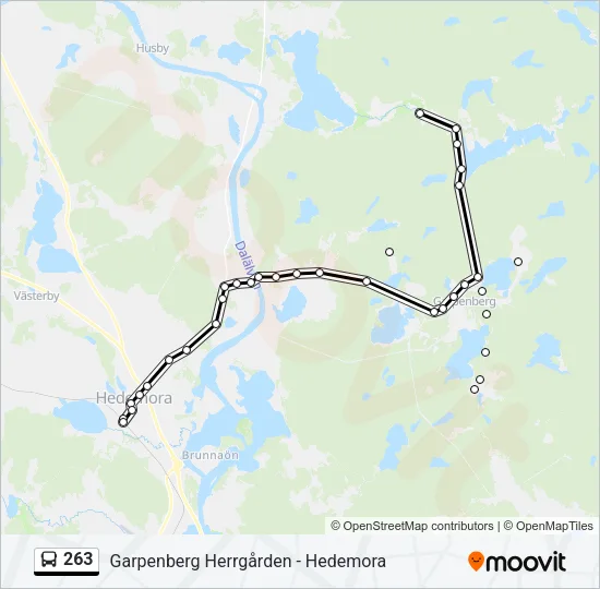 263 Bus Line Map